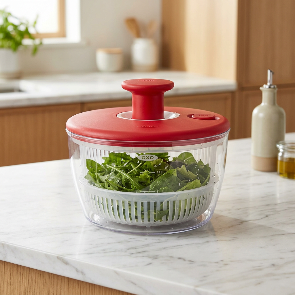 Large Salad Spinner with Bowl